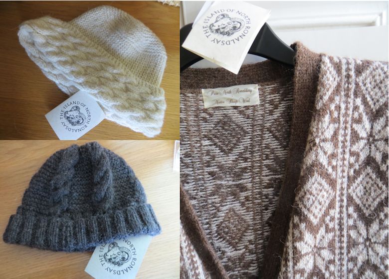 Beautiful knitwear produced from the wool of North Ronaldsay sheep