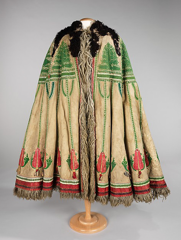 Cape, or suba, a traditional garment of Hungarian shepherds; image found here Credit: Brooklyn Museum Costume Collection at The Metropolitan Museum of Art, Gift of the Brooklyn Museum, 2009; Museum Expedition 1920 & 1921, Robert B. Woodward Memorial Fund, 1921