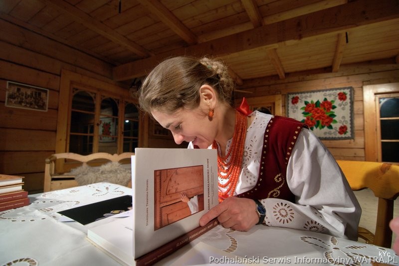 Stanisława Trebunia-Staszel PhD, signing copies of her book, photo found here