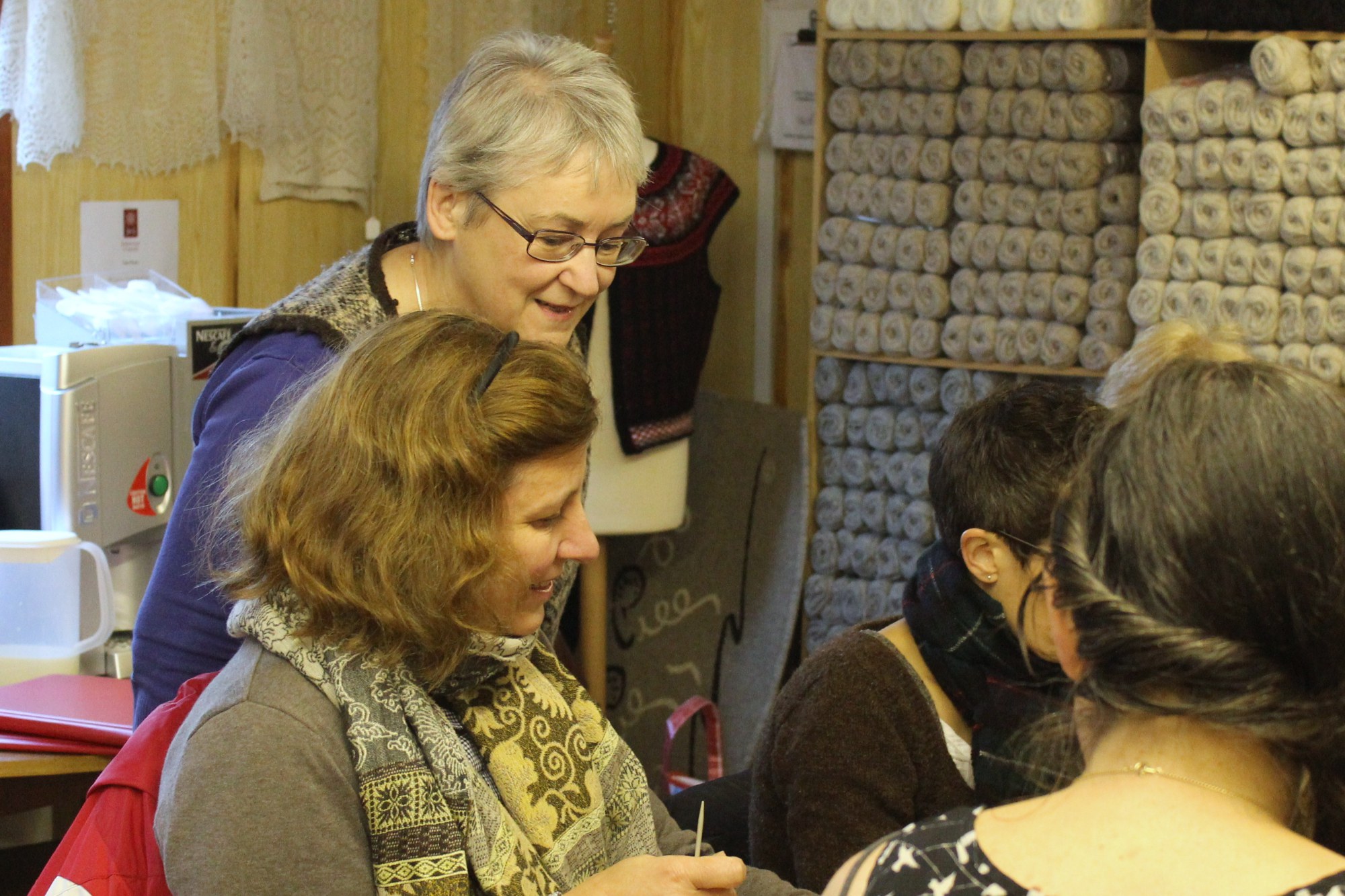 Fair Isle knitting with Hazel Tindall - photo © Ella Gordon and used with kind permission