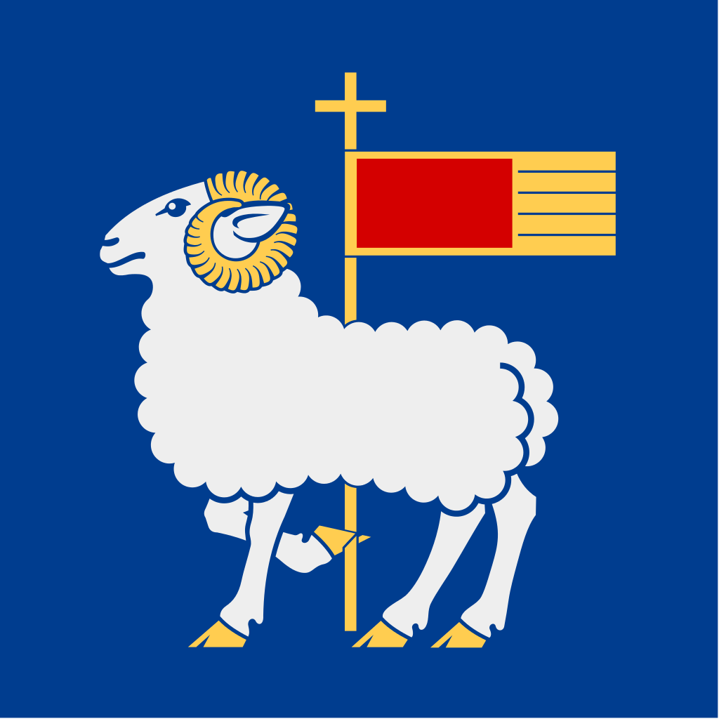 Svenska: Gotlands läns vapenflagga English: The flag of Gotland County in Sweden. Based on their Coat of arms - image found on Wiki Commons and attributable to Lokal_Profil