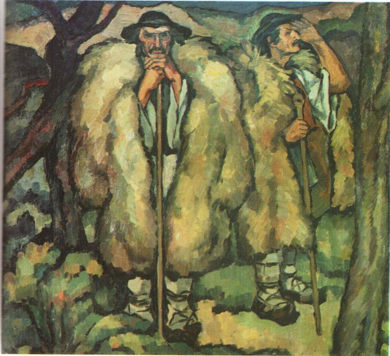 Mocani (shepherds) - painting by Ion Theodorescu-Sion (1882–1939) - photo found on Wiki Commons and now in the public domain