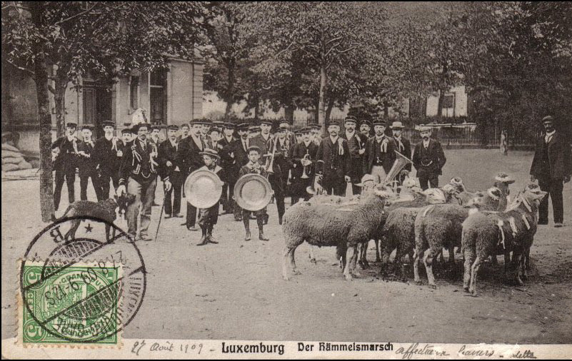 Luxembourg. Unknown Band, 1909 - photo found on Wiki Commons and given into the Public Domain